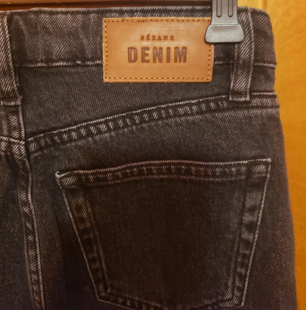 NWT Sezane The Green Blue Jean Brut SexyTall in Grey